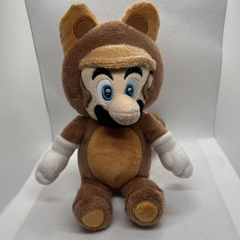 Super Mario (TANOOKI) Racoon Suit- 8” Plush Toy Super Mario 3D Land 2013